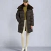Belle Dune Long Shearling Trim Puffer Belle Dune Long Shearling Trim Puffer