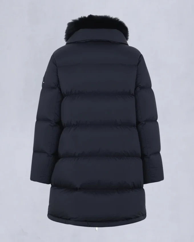 Belle Dune Long Shearling Trim Puffer Belle Dune Long Shearling Trim Puffer