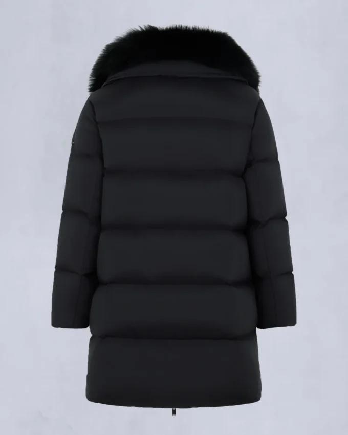Belle Dune Long Shearling Trim Puffer Belle Dune Long Shearling Trim Puffer