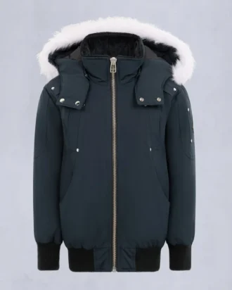 Bomber unisex para niños con ribete de piel de oveja original