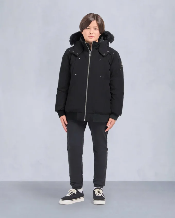 Bomber unisex para niños con ribete de piel de oveja original Bomber unisex para niños con ribete de piel de oveja original