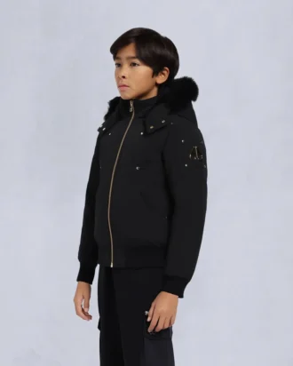 Bomber unisex para niños con ribete de piel de oveja original Bomber unisex para niños con ribete de piel de oveja original