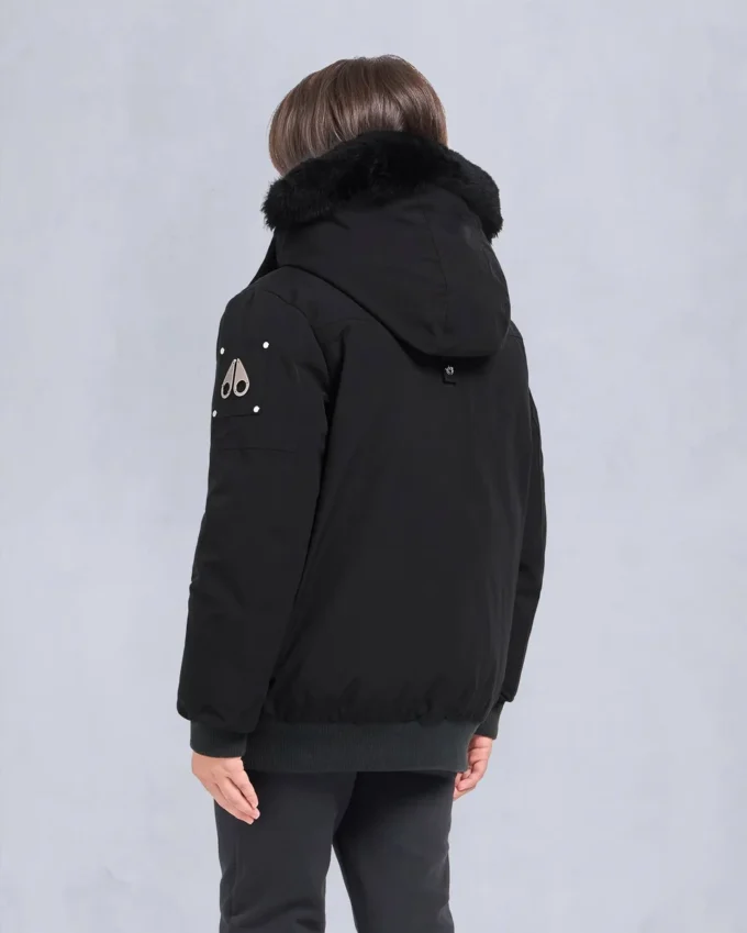 Bomber unisex para niños con ribete de piel de oveja original Bomber unisex para niños con ribete de piel de oveja original