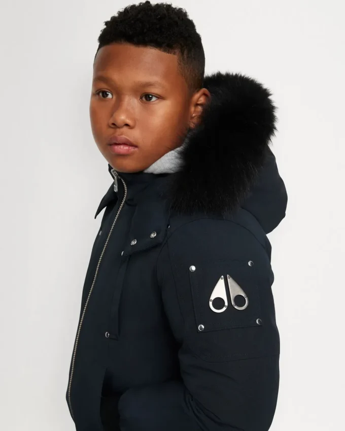 Bomber unisex para niños con ribete de piel de oveja original Bomber unisex para niños con ribete de piel de oveja original