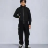 Bomber unisex para niños con ribete de piel de oveja original Bomber unisex para niños con ribete de piel de oveja original