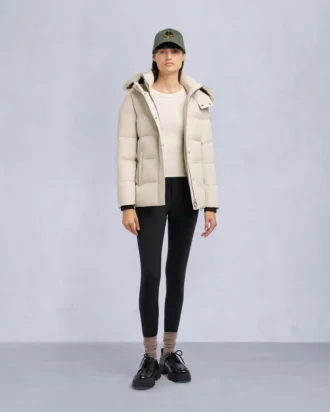 Chaqueta 3Q con ribete de piel de oveja Cloud