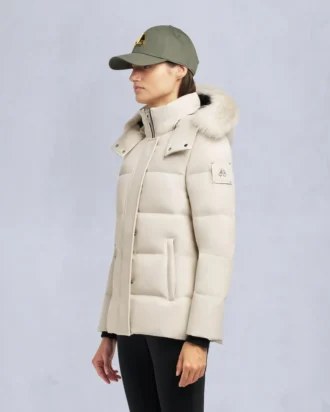 Chaqueta 3Q con ribete de piel de oveja Cloud