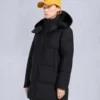 Chaqueta 3Q con ribete de piel de oveja Nyluxe Chelia Chaqueta 3Q con ribete de piel de oveja Nyluxe Chelia