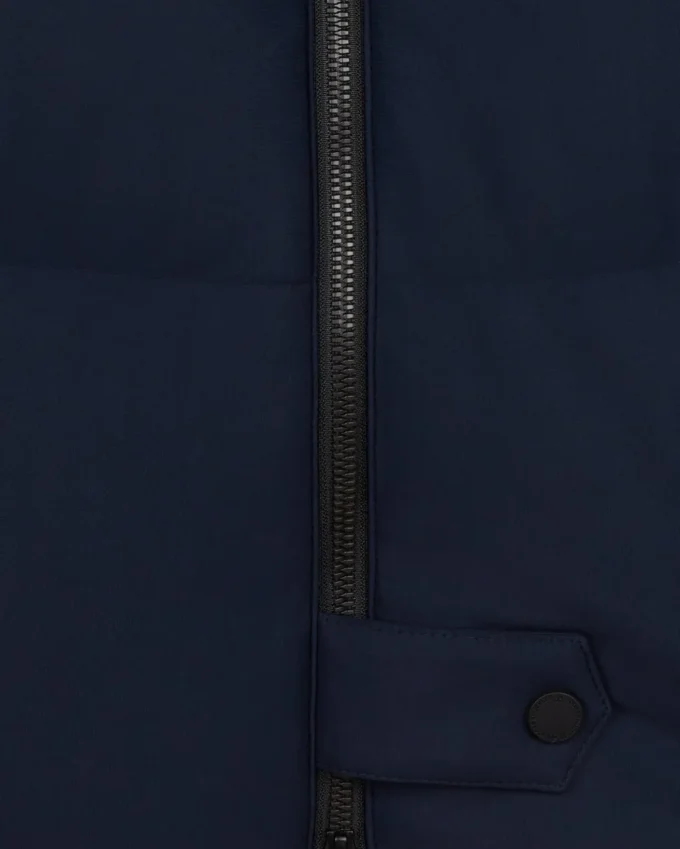 Chaqueta 3Q con ribete de piel de oveja Nyluxe Chelia Chaqueta 3Q con ribete de piel de oveja Nyluxe Chelia