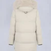 Chaqueta 3Q con ribete de piel de oveja Nyluxe Chelia Chaqueta 3Q con ribete de piel de oveja Nyluxe Chelia