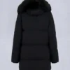 Chaqueta 3Q con ribete de piel de oveja Nyluxe Chelia Chaqueta 3Q con ribete de piel de oveja Nyluxe Chelia