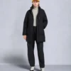 Chaqueta 3Q con ribete de piel de oveja Nyluxe Chelia Chaqueta 3Q con ribete de piel de oveja Nyluxe Chelia