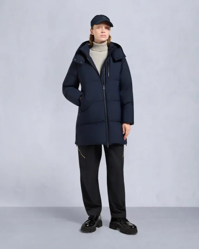 Chaqueta 3Q con ribete de piel de oveja Nyluxe Chelia Chaqueta 3Q con ribete de piel de oveja Nyluxe Chelia