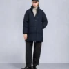 Chaqueta 3Q con ribete de piel de oveja Nyluxe Chelia Chaqueta 3Q con ribete de piel de oveja Nyluxe Chelia