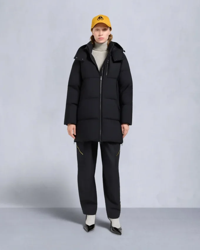 Chaqueta 3Q con ribete de piel de oveja Nyluxe Chelia Chaqueta 3Q con ribete de piel de oveja Nyluxe Chelia