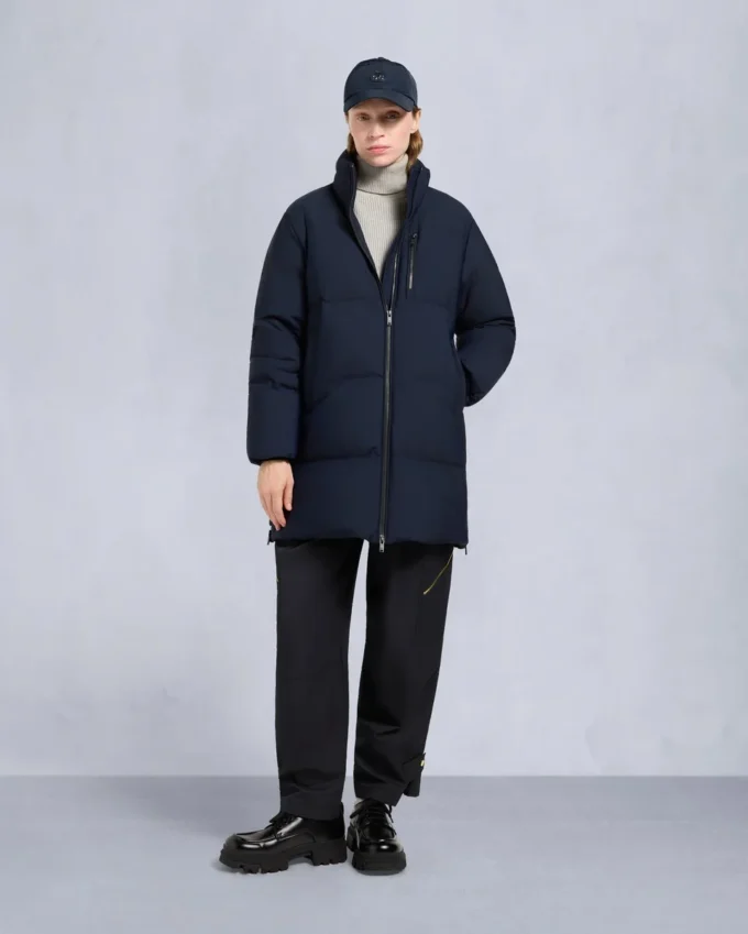 Chaqueta 3Q con ribete de piel de oveja Nyluxe Chelia Chaqueta 3Q con ribete de piel de oveja Nyluxe Chelia