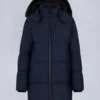 Chaqueta 3Q con ribete de piel de oveja Nyluxe Chelia Chaqueta 3Q con ribete de piel de oveja Nyluxe Chelia