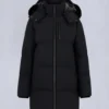 Chaqueta 3Q con ribete de piel de oveja Nyluxe Chelia Chaqueta 3Q con ribete de piel de oveja Nyluxe Chelia