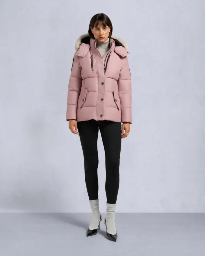 Chaqueta 3Q con ribete de piel de oveja original Chaqueta 3Q con ribete de piel de oveja original