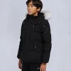 Chaqueta 3Q original con ribete de piel de oveja unisex para niños Chaqueta 3Q original con ribete de piel de oveja unisex para niños