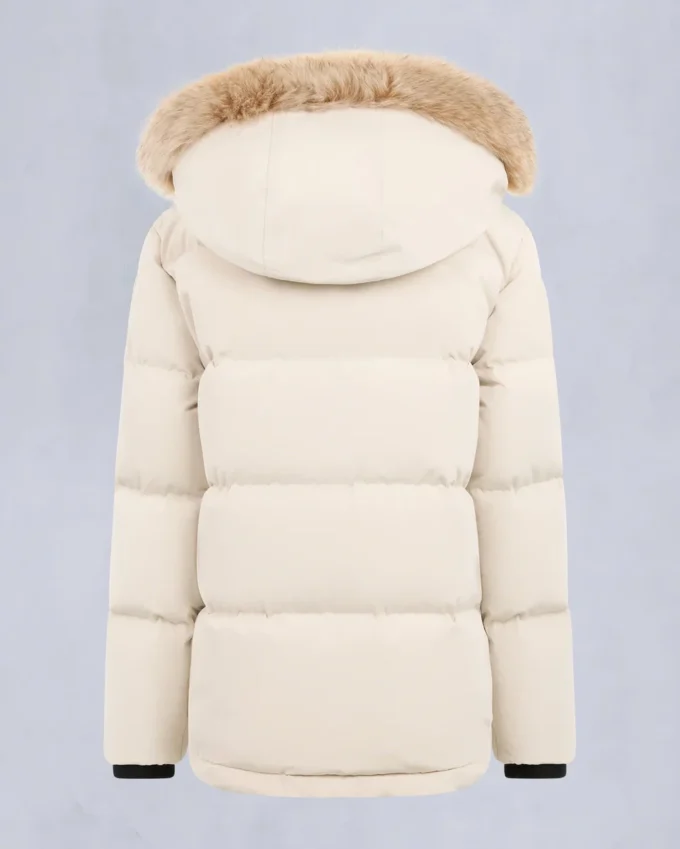 Chaqueta 3Q original con ribete de piel de oveja unisex para niños Chaqueta 3Q original con ribete de piel de oveja unisex para niños