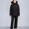 Chaqueta 3Q unisex para niños de la serie Original Gold con ribete de piel de oveja Chaqueta 3Q unisex para niños de la serie Original Gold con ribete de piel de oveja