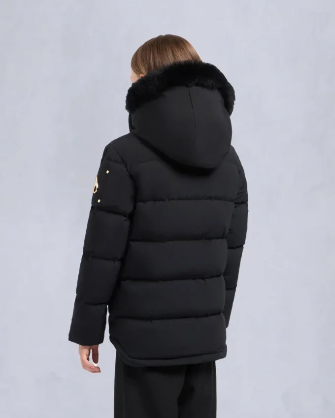 Chaqueta 3Q unisex para niños de la serie Original Gold con ribete de piel de oveja Chaqueta 3Q unisex para niños de la serie Original Gold con ribete de piel de oveja