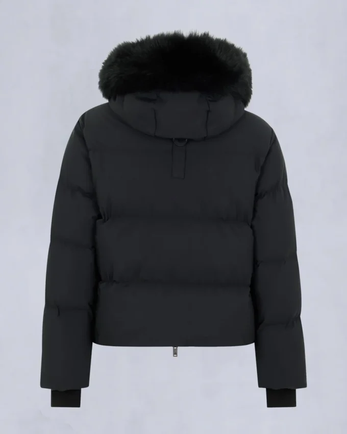 Chaqueta acolchada con ribete de piel de oveja Nyluxe Misti Chaqueta acolchada con ribete de piel de oveja Nyluxe Misti