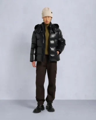 Chaqueta acolchada Kings con ribete de piel de oveja