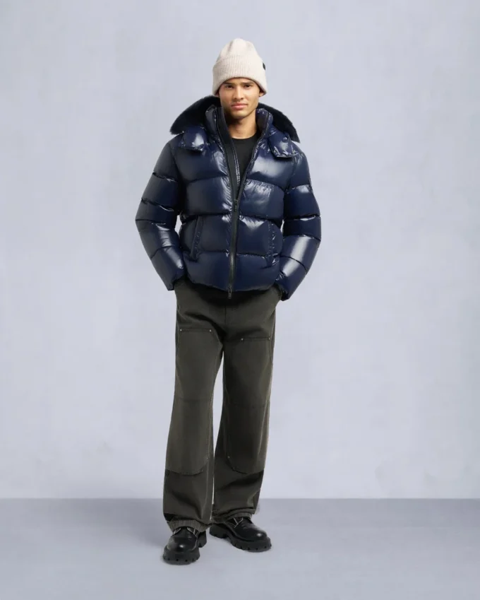 Chaqueta acolchada Kings con ribete de piel de oveja Chaqueta acolchada Kings con ribete de piel de oveja