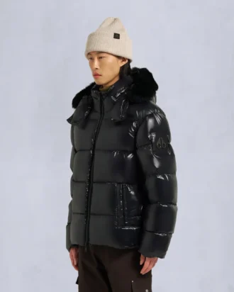 Chaqueta acolchada Kings con ribete de piel de oveja