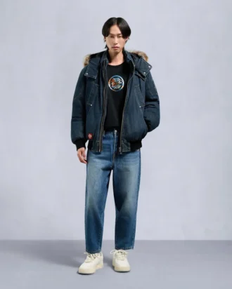 Chaqueta bomber balística Evisu X Moose Denim