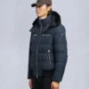 Chaqueta bomber con ribete de piel de oveja Chaqueta bomber con ribete de piel de oveja