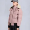 Chaqueta bomber con ribete de piel de oveja Chaqueta bomber con ribete de piel de oveja
