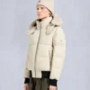 Chaqueta bomber con ribete de piel de oveja Chaqueta bomber con ribete de piel de oveja