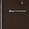 Chaqueta bomber con ribete de piel de oveja Chaqueta bomber con ribete de piel de oveja