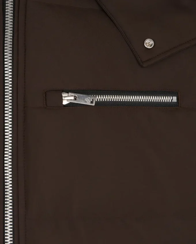 Chaqueta bomber con ribete de piel de oveja Chaqueta bomber con ribete de piel de oveja