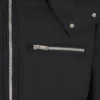 Chaqueta bomber con ribete de piel de oveja Chaqueta bomber con ribete de piel de oveja