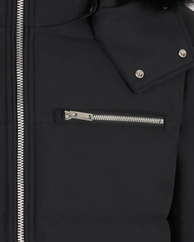 Chaqueta bomber con ribete de piel de oveja Chaqueta bomber con ribete de piel de oveja