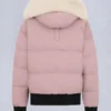 Chaqueta bomber con ribete de piel de oveja Chaqueta bomber con ribete de piel de oveja