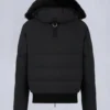 Chaqueta bomber con ribete de piel de oveja Chaqueta bomber con ribete de piel de oveja