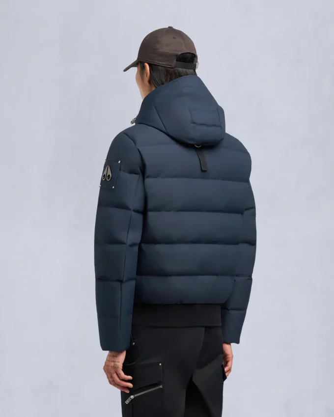 Chaqueta bomber con ribete de piel de oveja Chaqueta bomber con ribete de piel de oveja