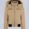 Chaqueta bomber con ribete de piel de oveja Chaqueta bomber con ribete de piel de oveja