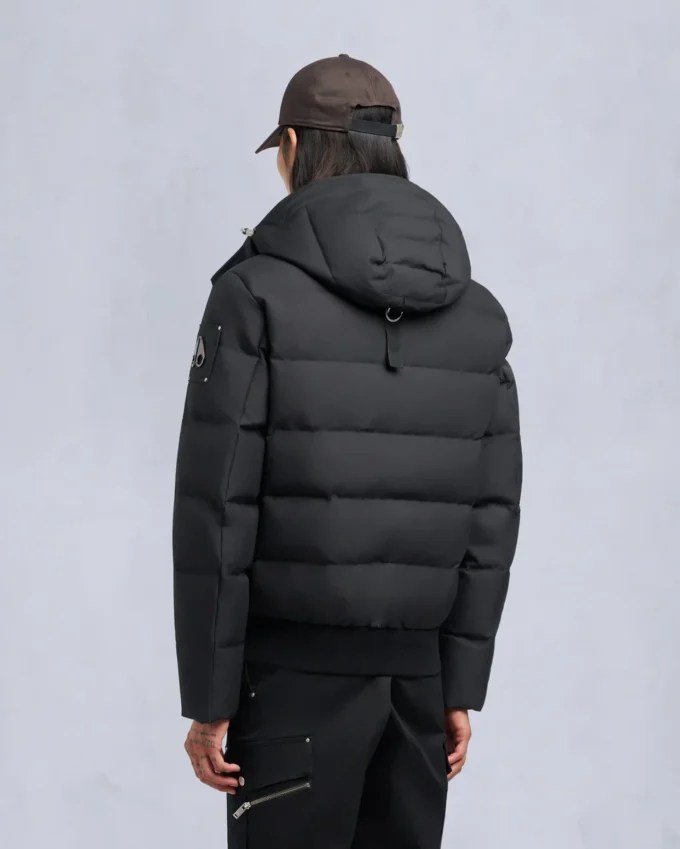 Chaqueta bomber con ribete de piel de oveja Chaqueta bomber con ribete de piel de oveja