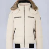 Chaqueta bomber con ribete de piel de oveja Chaqueta bomber con ribete de piel de oveja