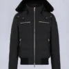 Chaqueta bomber con ribete de piel de oveja Chaqueta bomber con ribete de piel de oveja