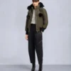 Chaqueta bomber con ribete de piel de oveja Debbie original Chaqueta bomber con ribete de piel de oveja Debbie original