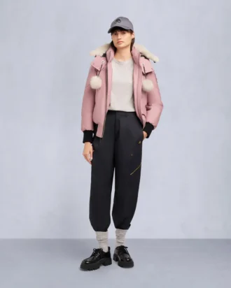 Chaqueta bomber con ribete de piel de oveja Debbie original