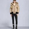 Chaqueta bomber con ribete de piel de oveja Debbie original Chaqueta bomber con ribete de piel de oveja Debbie original