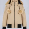 Chaqueta bomber con ribete de piel de oveja Debbie original Chaqueta bomber con ribete de piel de oveja Debbie original